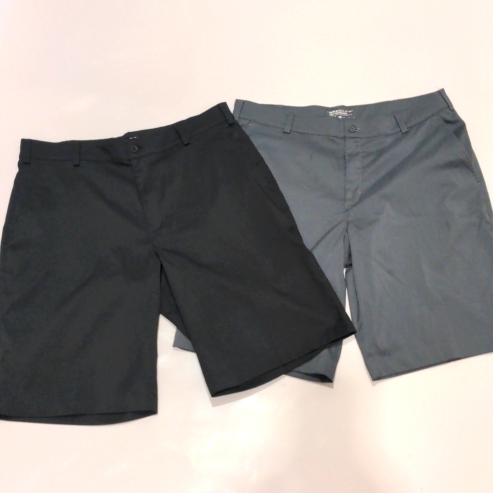 🏌️ Nike ⛳ Golf Tour Performance Dri-Fit Shorts bundle Black and Gray 34